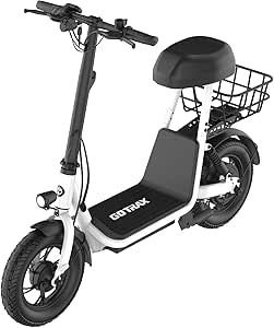 gotrax a5 electric scooter w seat for 13+, 12 …